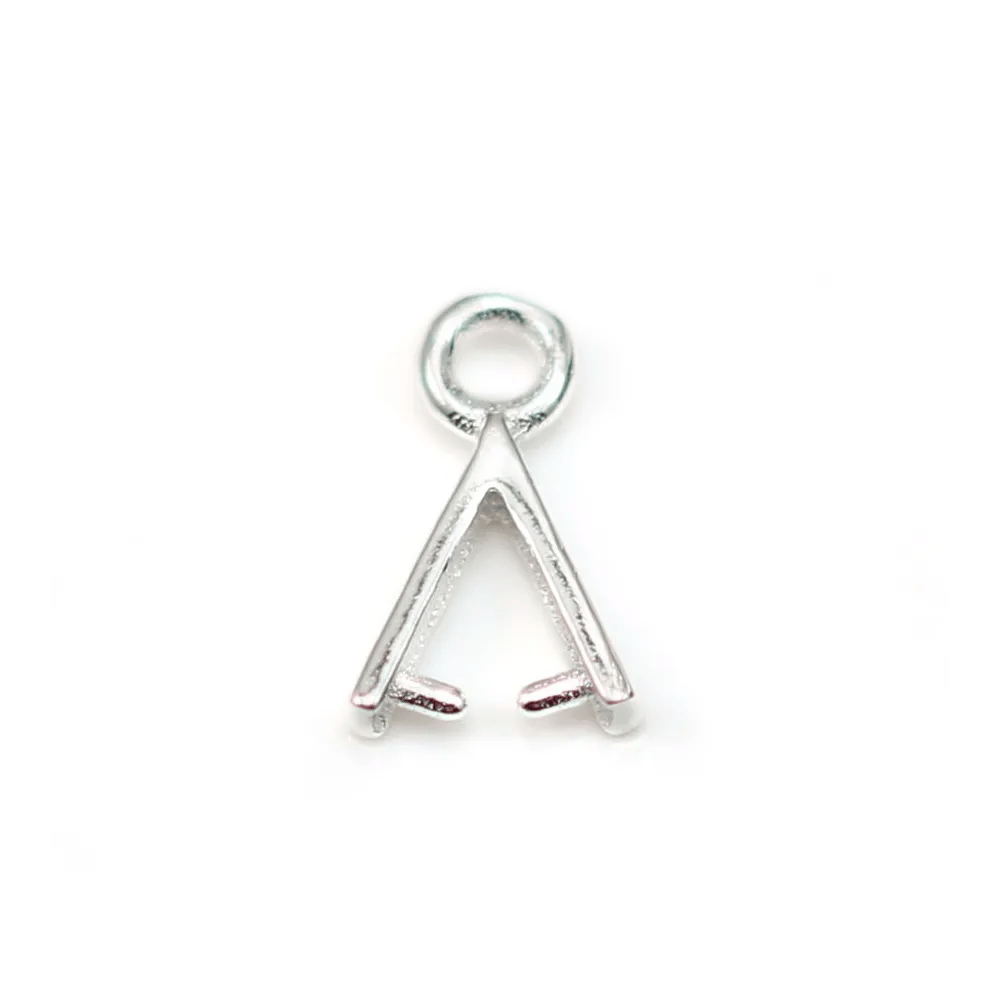 Attache pendentif en argent 925 7.5x11mm x 2pcs