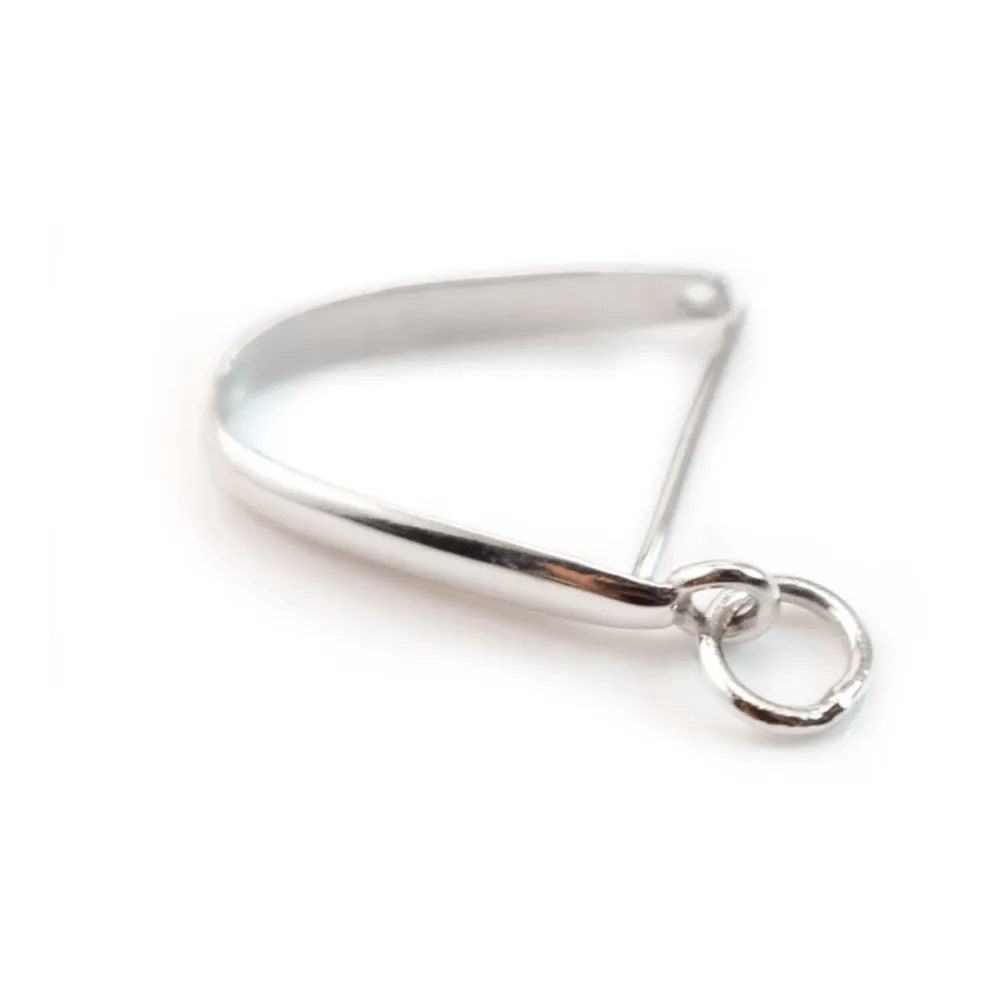 Arch Bail,  Silver 925 rhodium 2.5x15mm x 1 pcs