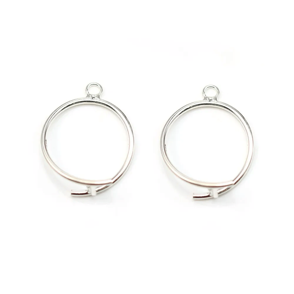 Attache pendentif en argent 925 20mm x 1pc