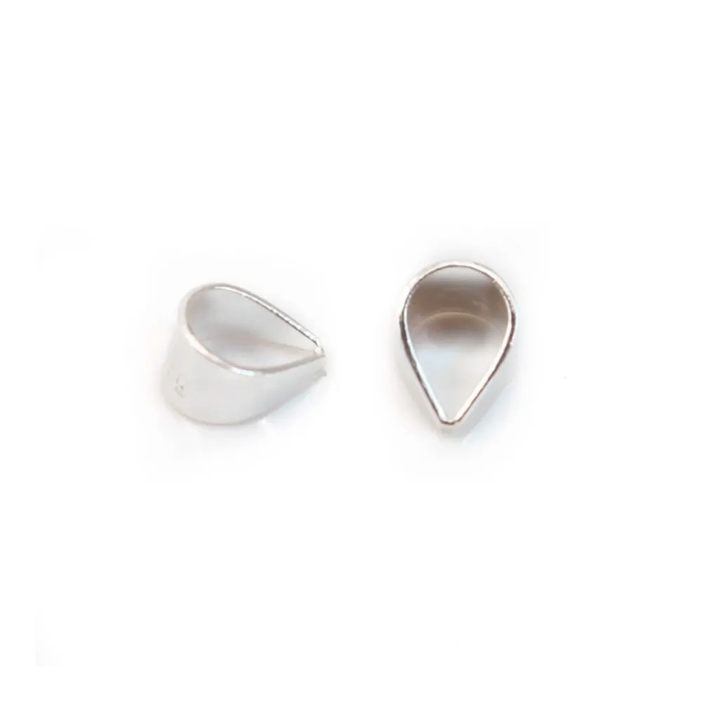 Bélière goutte, argent 925, 4x6mm x 2pcs 