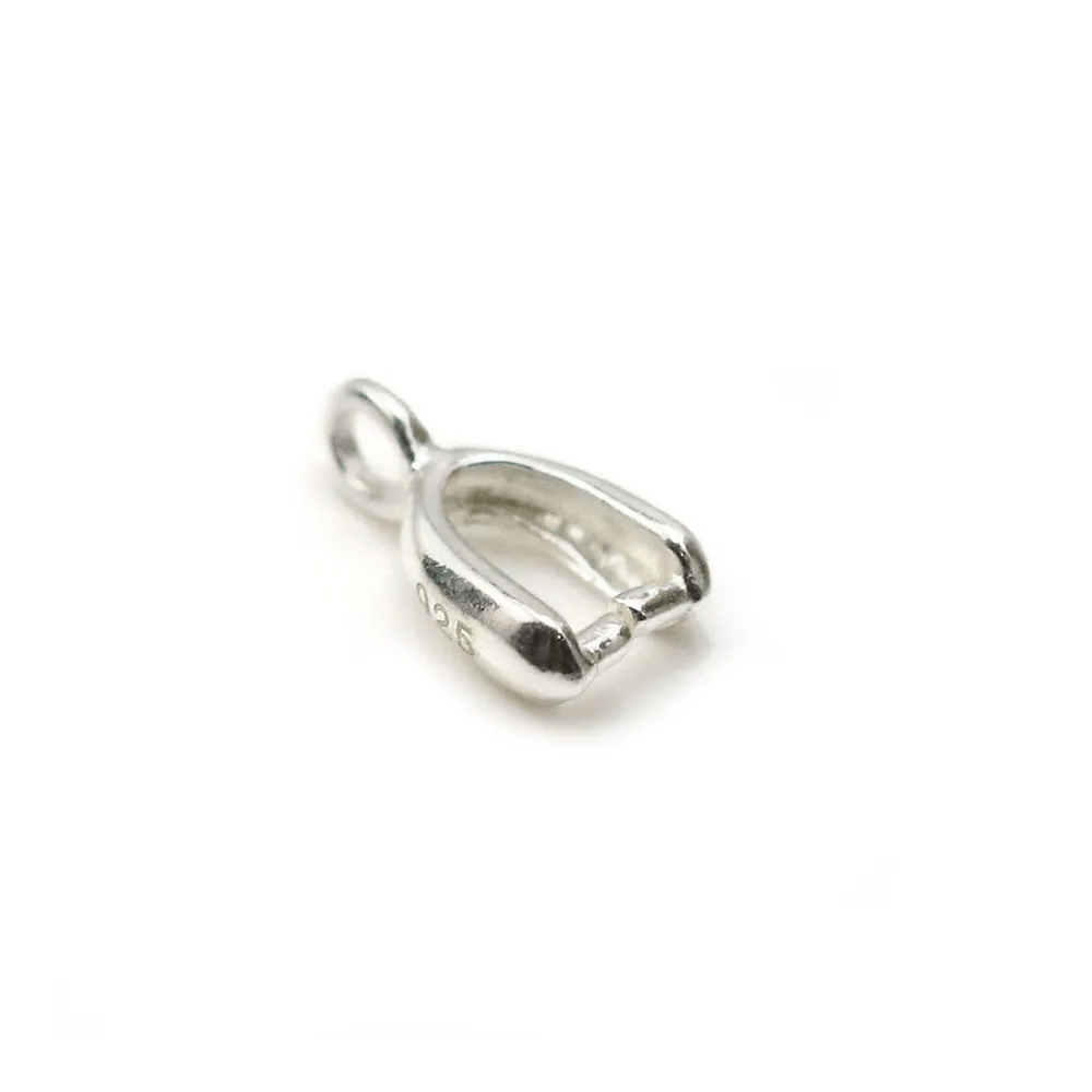 Attache pendentif, en argent 925, 4.5 * 7.5mm x 4pcs