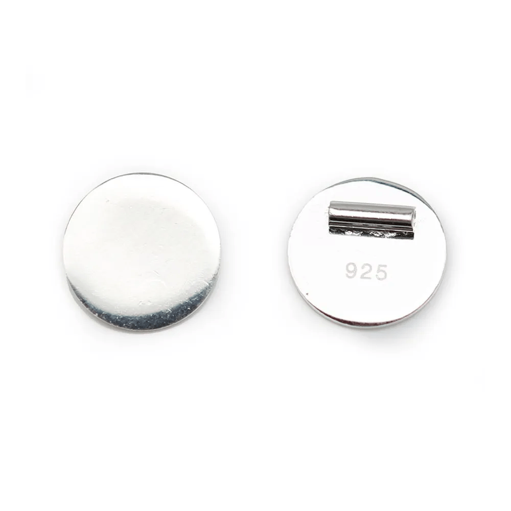 Silver 925 Smooth bail 9mm x  1 pcs