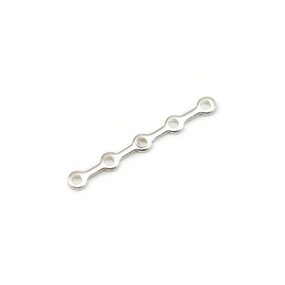 Sterling Silver 925 barrette 5 strands x 1pc