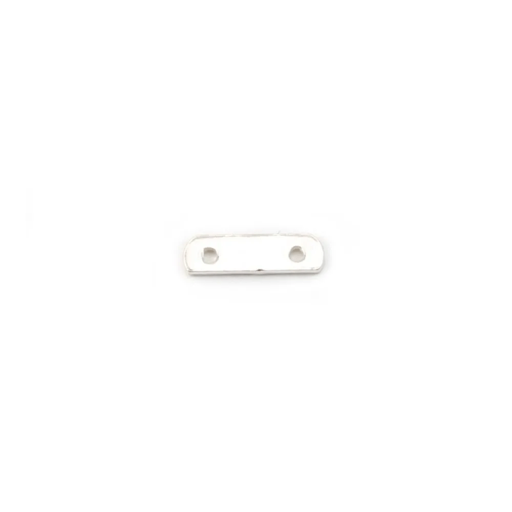 Argent 925 Barrette 2 Rangs x 2pcs 