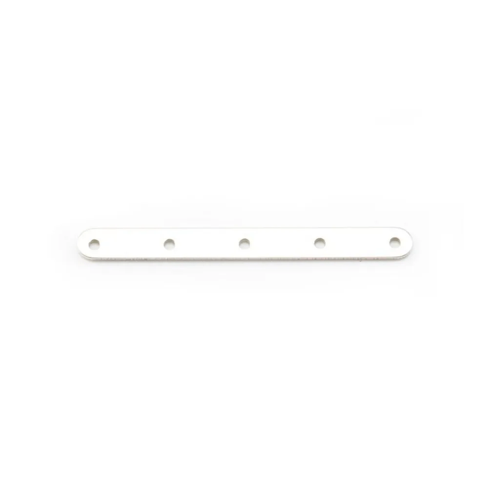 Argent 925 Barrette 5 Rangs  x 1pc 