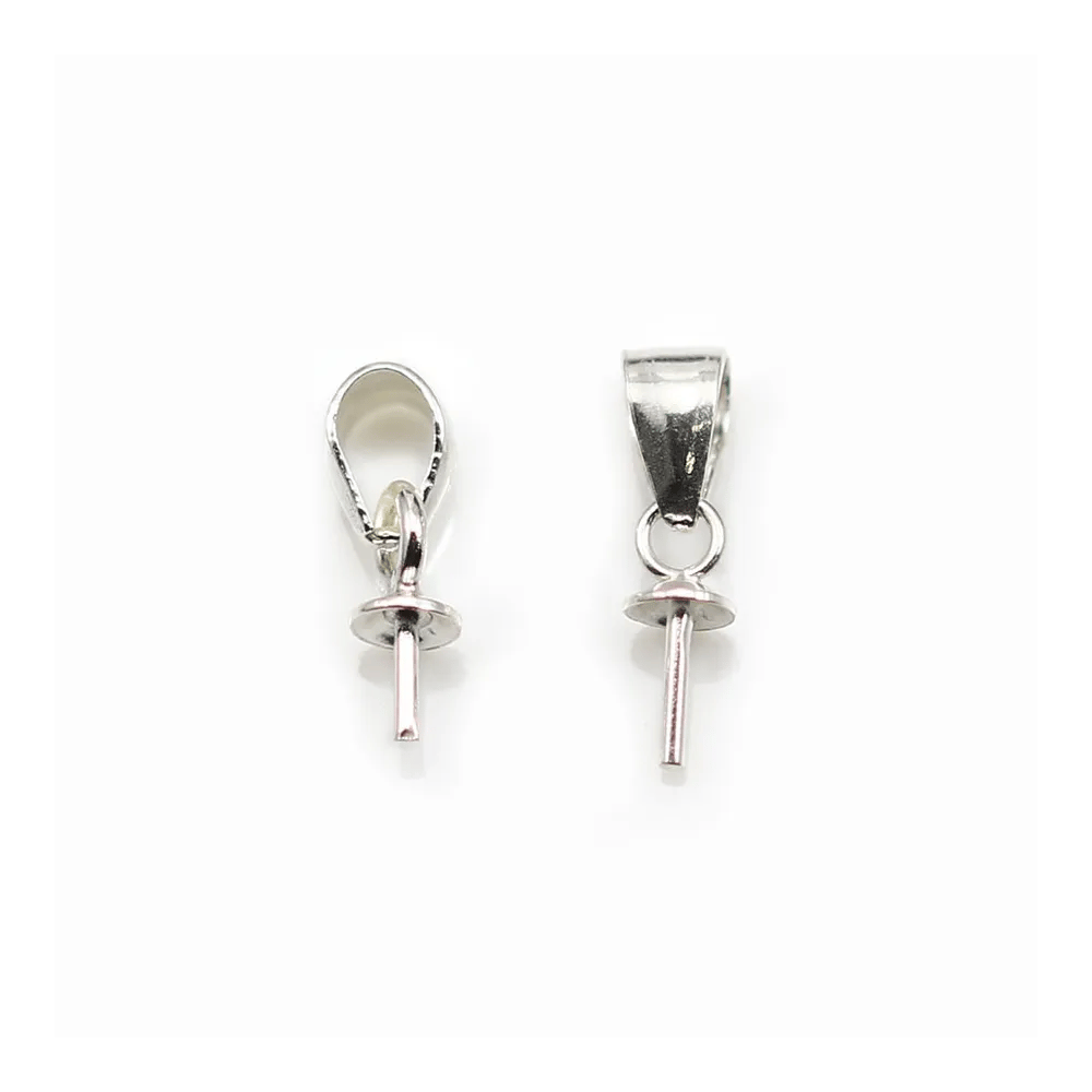 Silver  925 Rhodium Bail x 1 pcs  