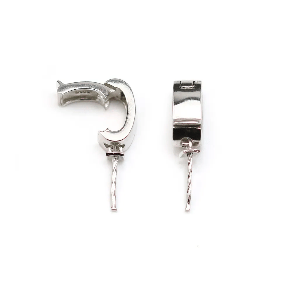 Bélière coupelle pour perle semi-percée 7x11mm x 1pc