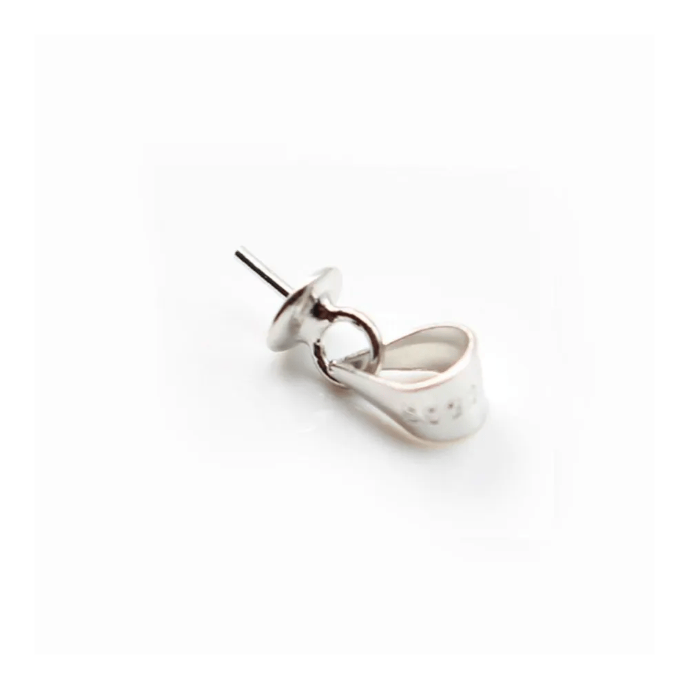 Silver  925 Rhodium beliere cup 4mm x 4 pcs  