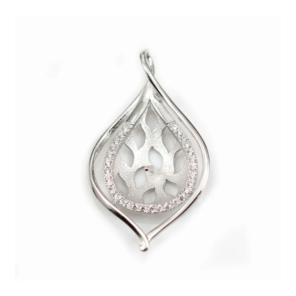 Silver  925 Rhodium pendantif  25mm x 1pc  