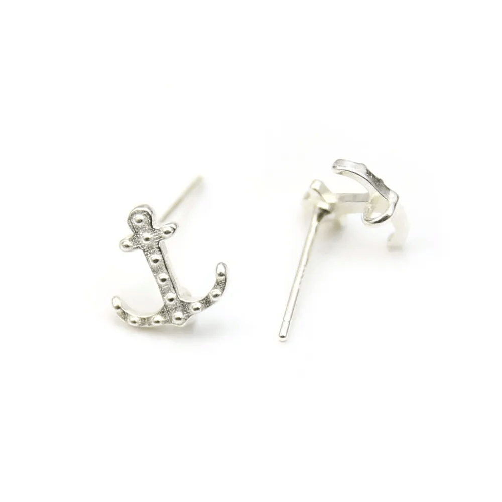 Clou d'oreille feuille 8x13mm x 2pcs