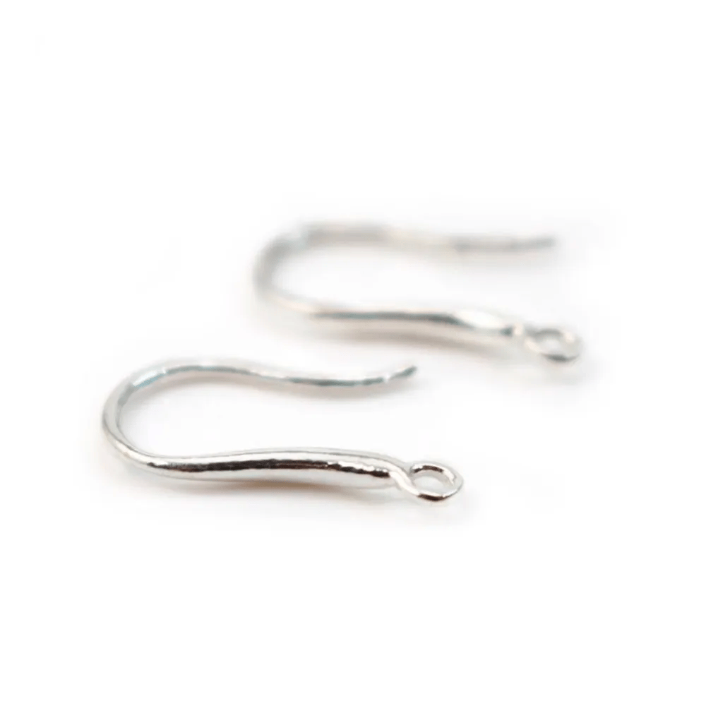 Ear wire thick back, 925 Streling silver x 2pcs