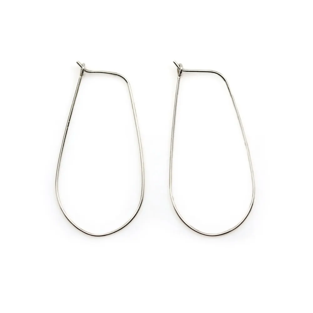 Dormeuse 20x40mm argent 925 x 2pcs