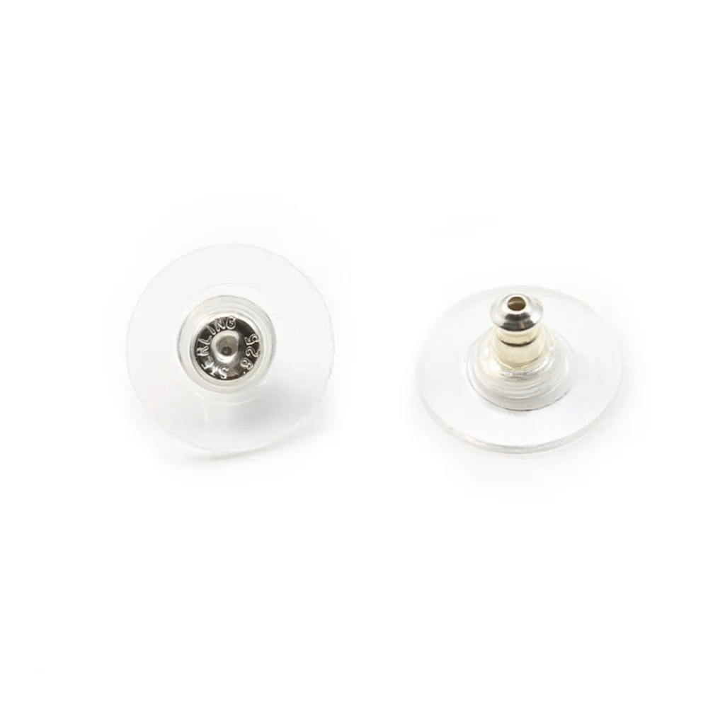 Argent 925  poussette 11.5x1.0mm x 4 pcs