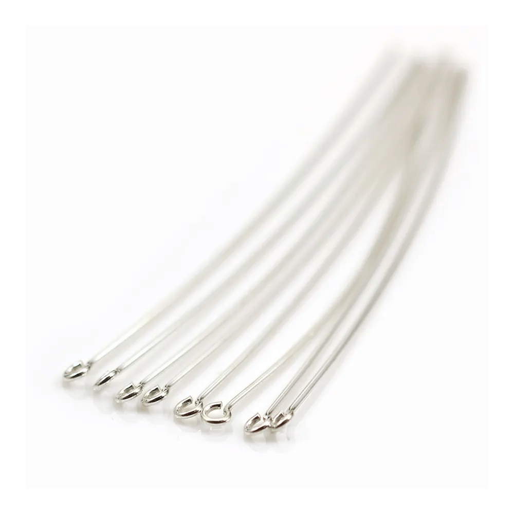 Clou tête ronde 70x0,6 mm Argent 925 x4pcs