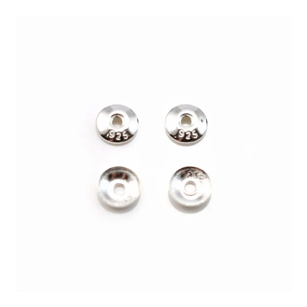 Coupelle lisse en argent 925 4mm x 20pcs 