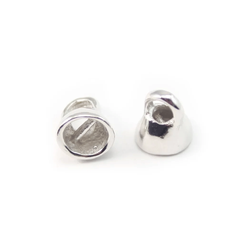 Argent 925 embout rond pour cordon 5x6mm x 20 pcs