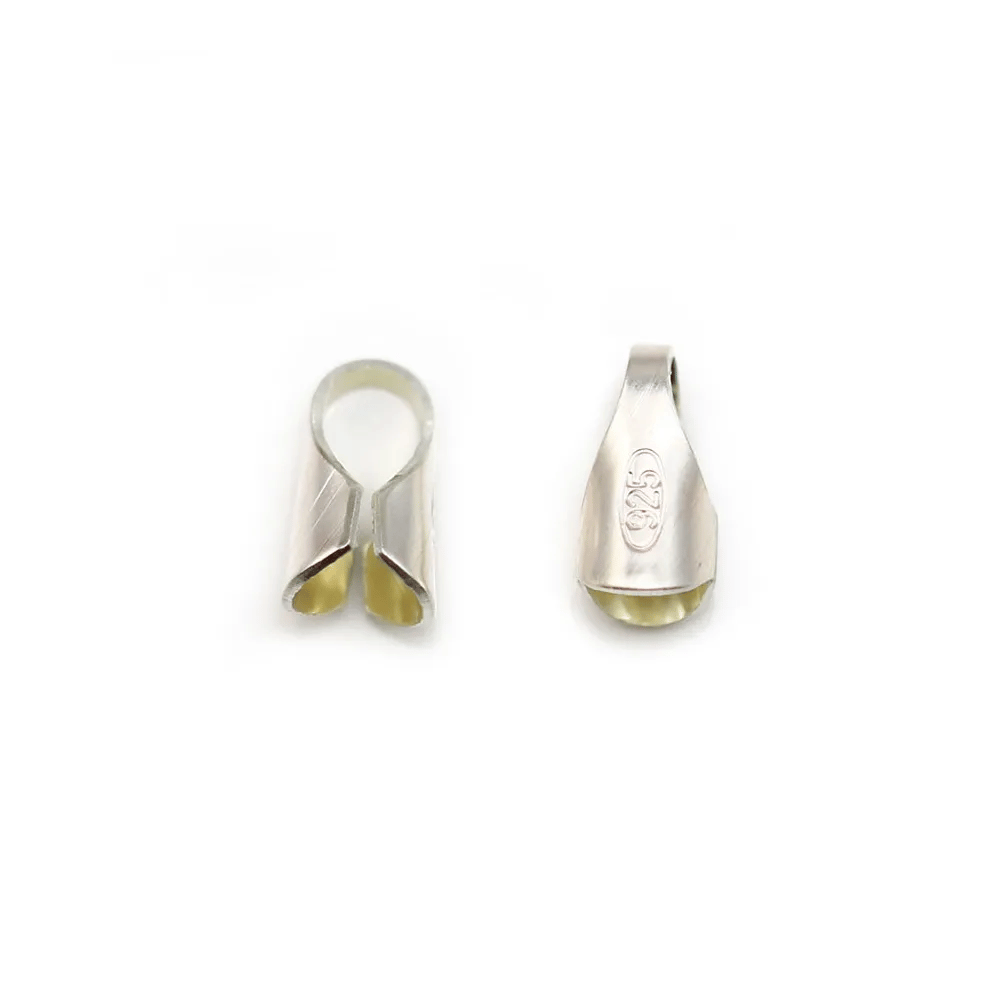 Embout en argent 925, pour cordon et cuir, 3mm x 10pcs
