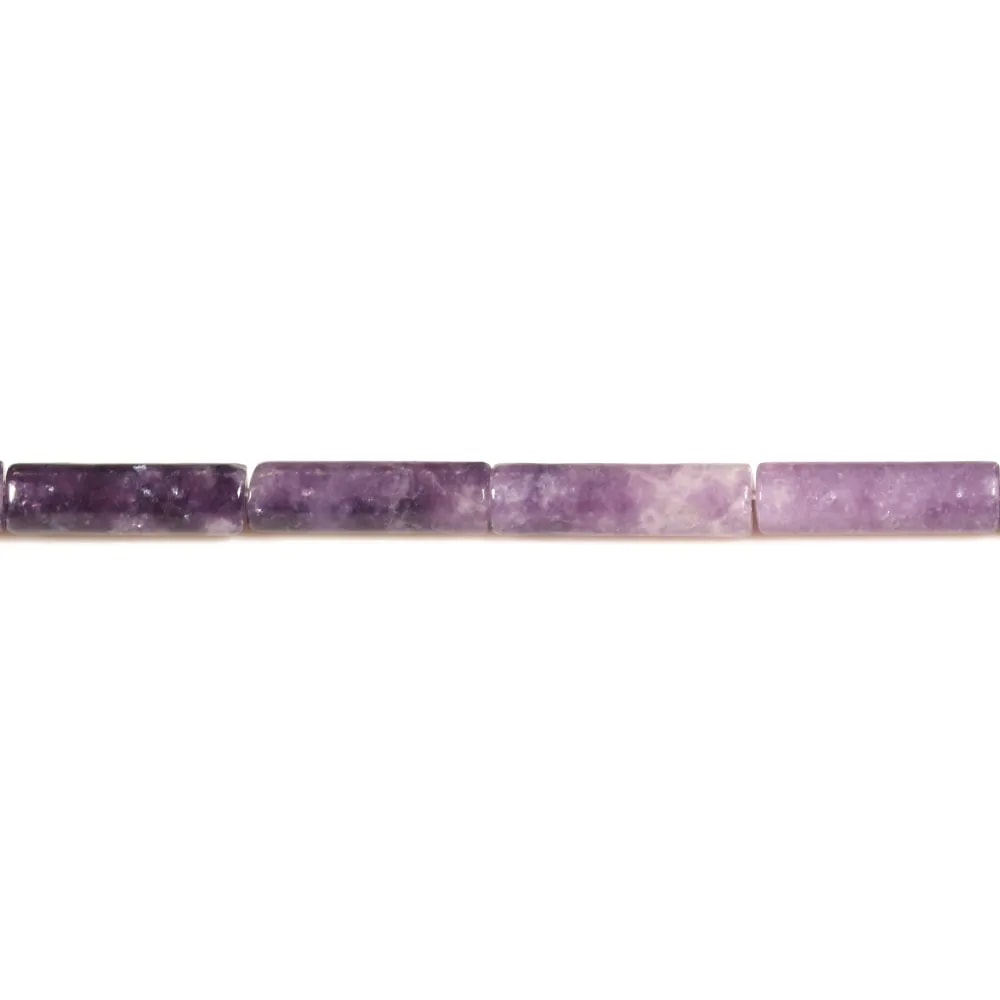 Lépidolite, en forme de tube 4x13mm x 40cm