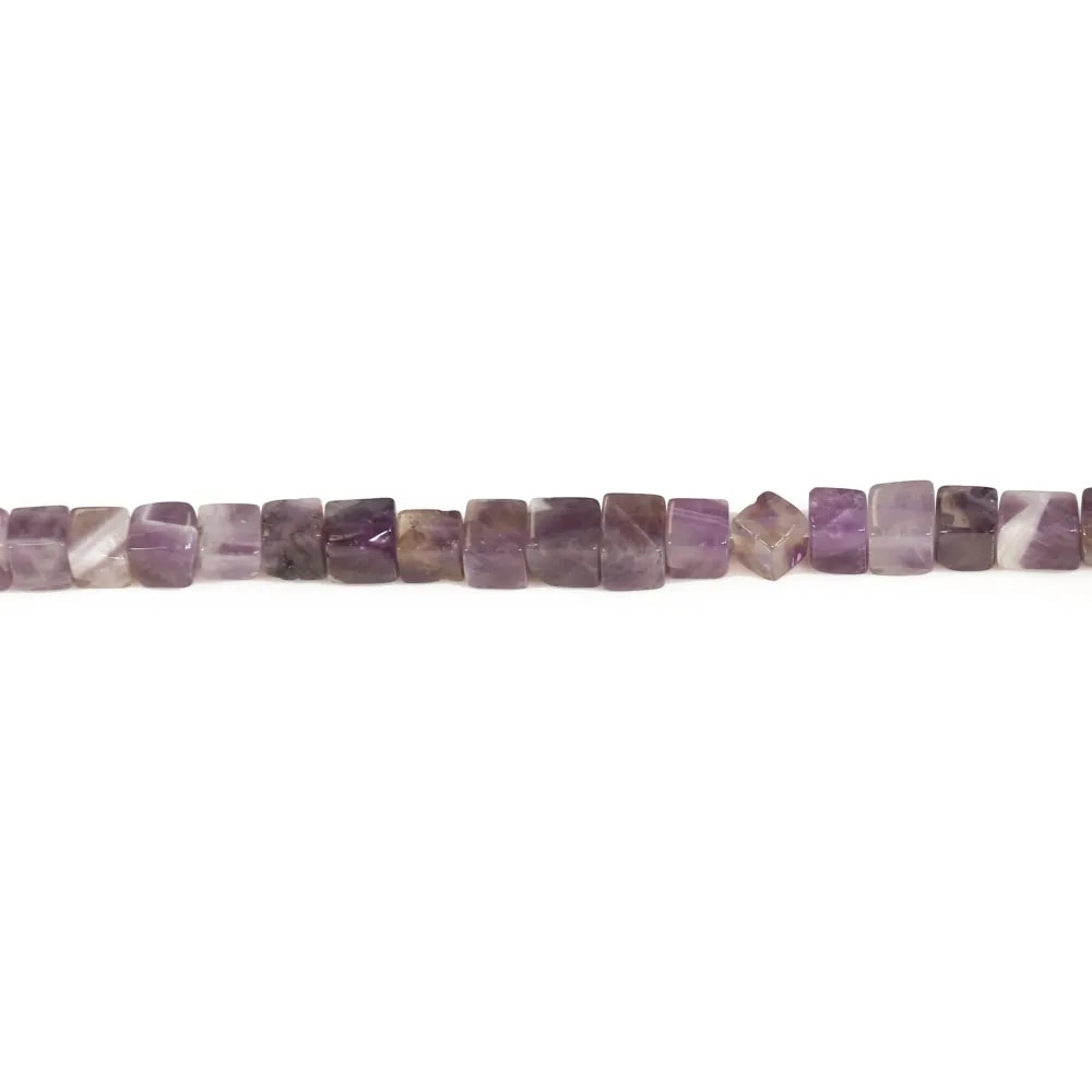 Améthysthe, en forme de cube 4mm x 40cm