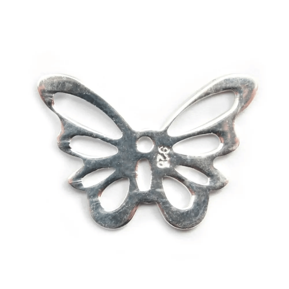 Argent 925 accessoire papillon 13x18mm x 10pcs