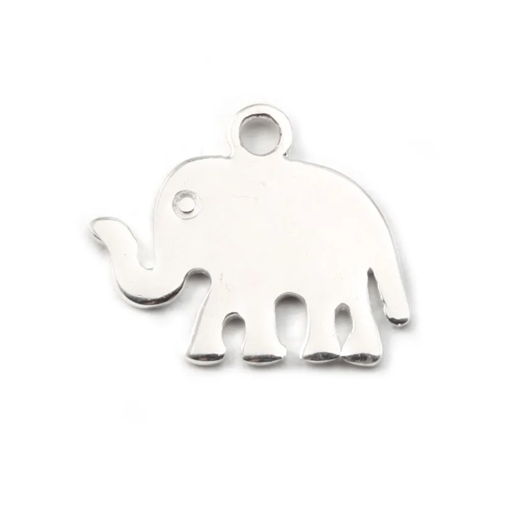  Breloque éléphant 12x13 mm en Argent 925 x1 