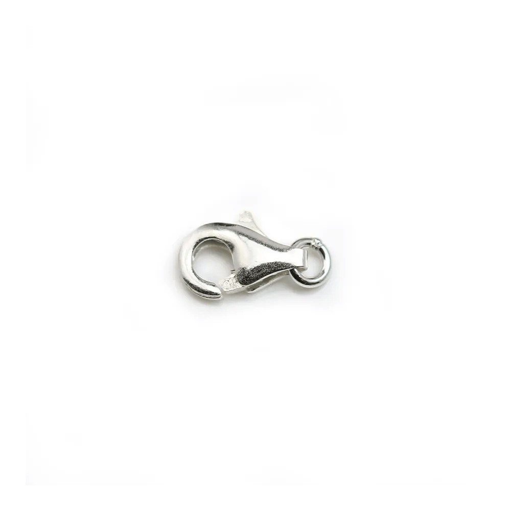 Argent 925 Fermoir Mousqueton 8mm en Sachet  x 1piece