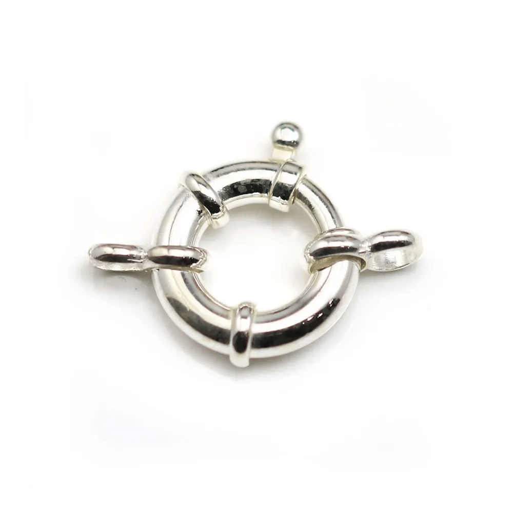 Argent 925 Fermoir bouée 12mm x 1pc