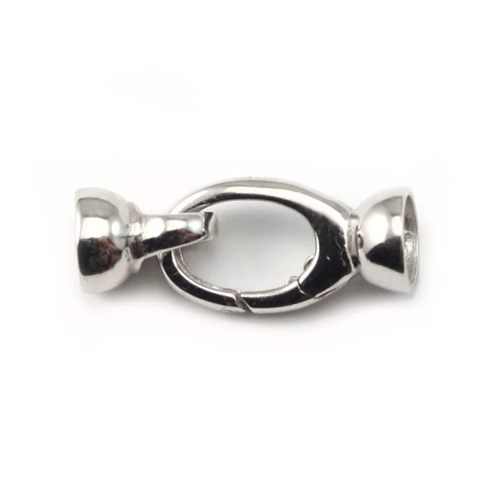 Argent 925 fermoir mousqueton 9x28mm x 1pc 