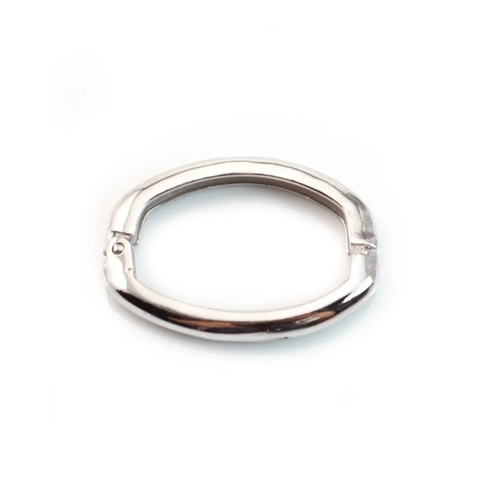Fermoir Soufflet, Argent 925  Rhodié 20x25mm  x 1pc