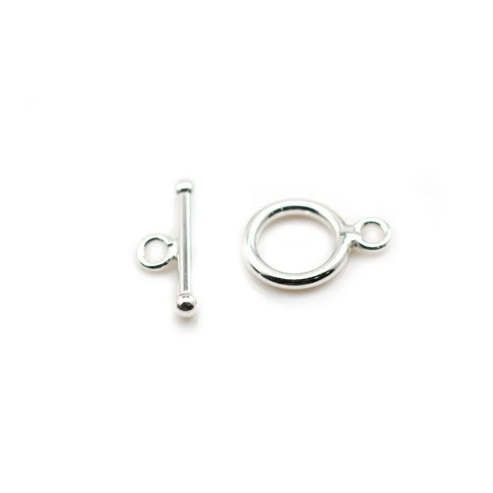 Argent 925 Fermoir OT 13mm x 1pc 