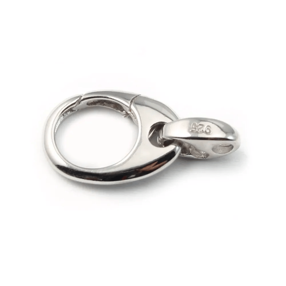 Argent 925 Fermoir de porte clé 16mm X1 pc