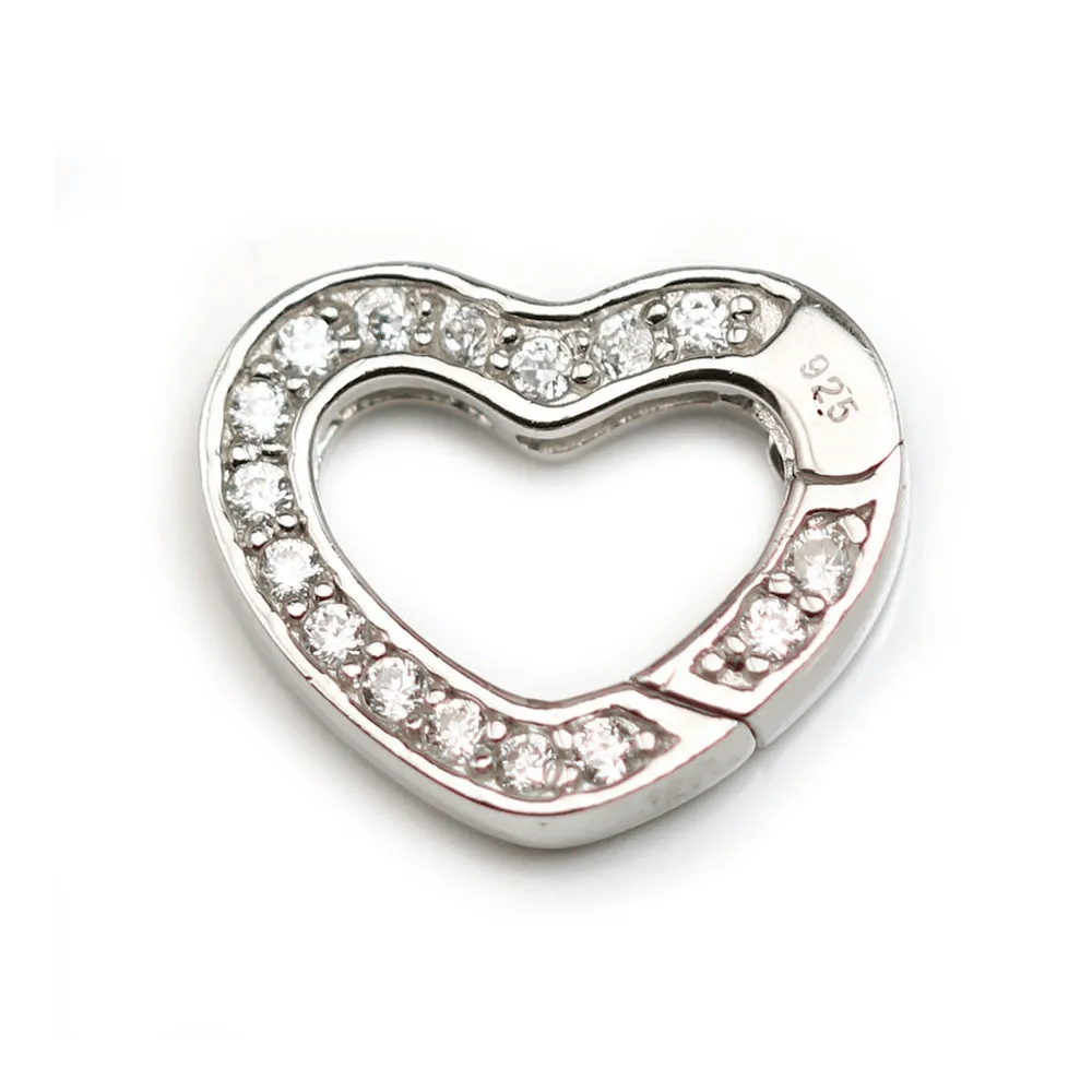 Fermoir avec zircon 15x32mm x 1pc