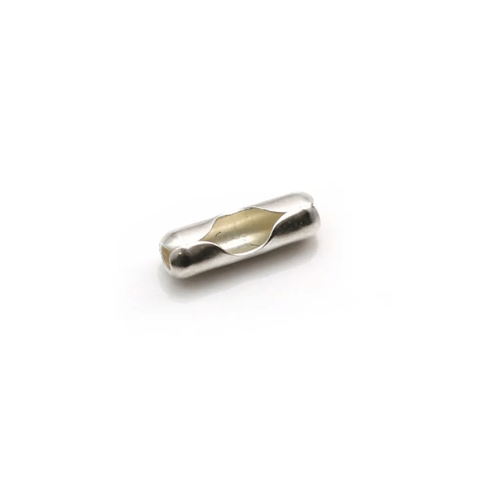 Embouts fermoir pour chaîne à billes 1.2mm en argent 925 x 8pcs