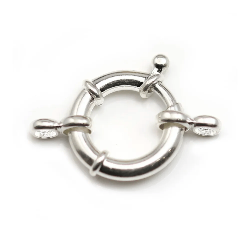 Silver 925 Spring Clasp 18mm x 1pc