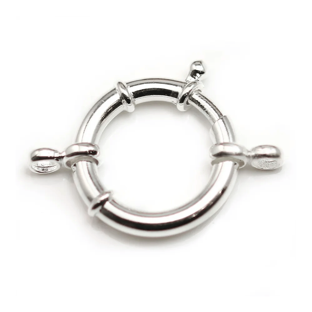 Argent 925 Fermoir a ressort 22mm x 1pc 