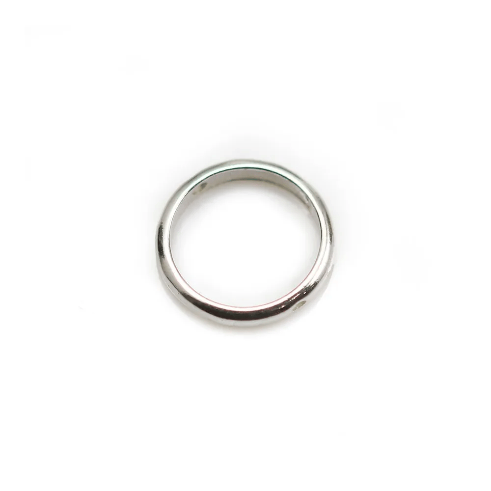 Spacer in 925 silver, in shape of round, with 2 holes, 13mm x 2pcs