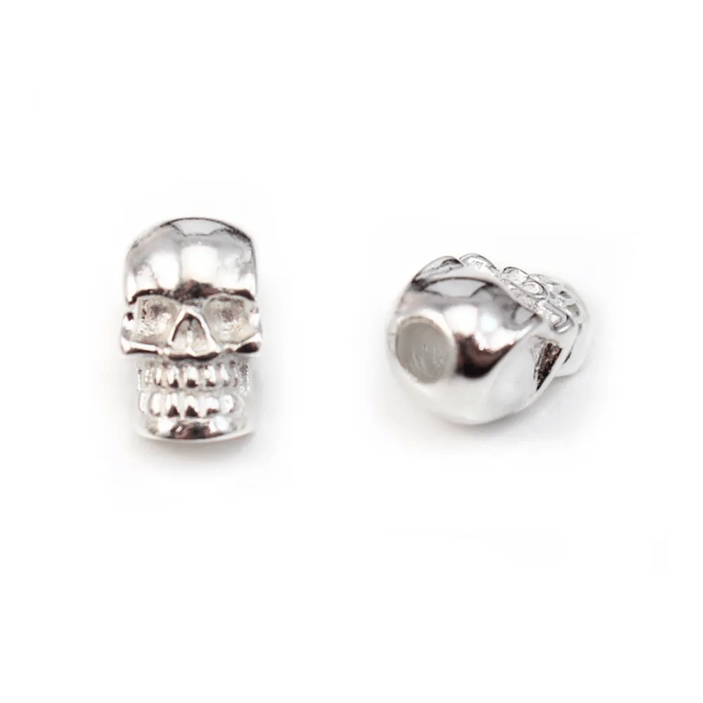 Pendentif tête de mort  Argent 925 ,7x12mm x 1pc