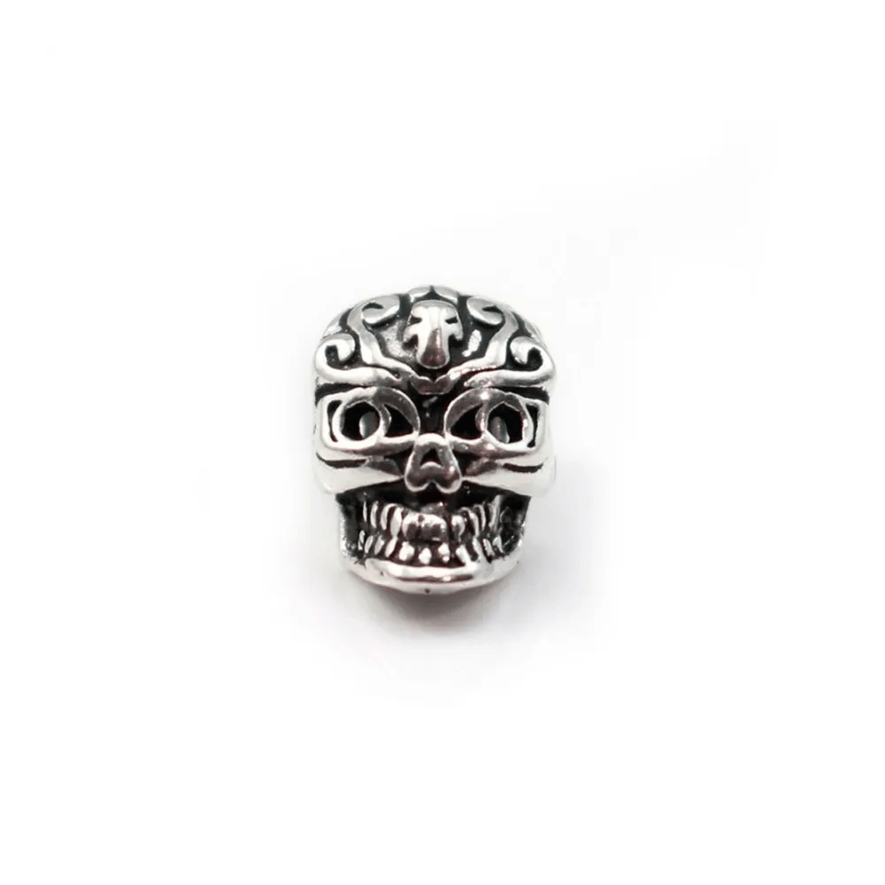 Pendentif  tête de mort,  Argent 925 11x7mm x 1pc