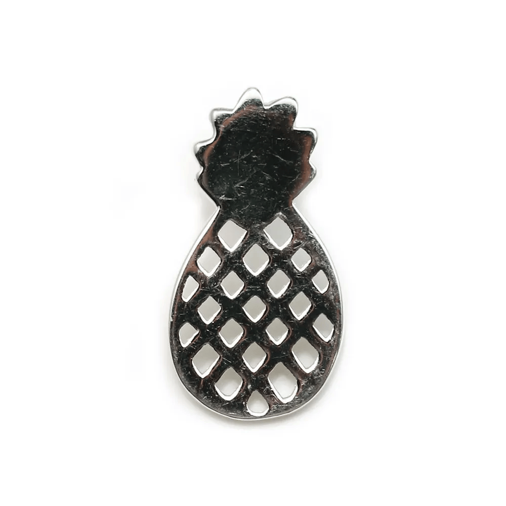 Breloque en argent 925, en forme d'ananas, 9 * 18mm x 1pc