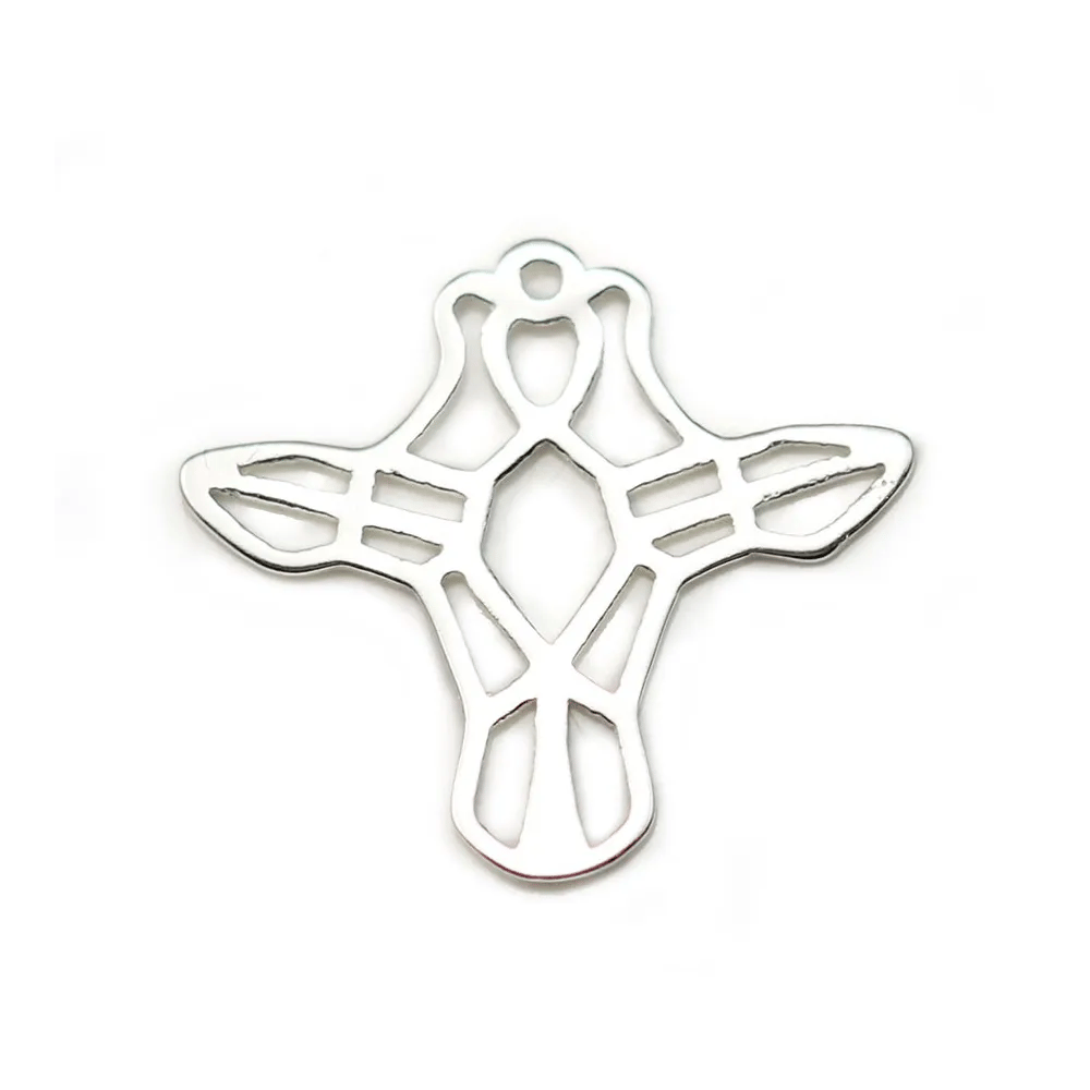Breloque en argent 925, en forme de buffle, 18 * 20mm x 1pc
