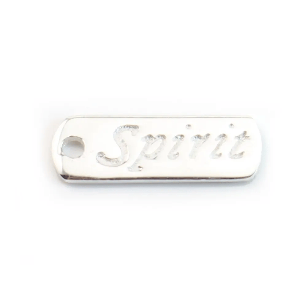 Breloque Spirit Argent 925 17x6mm x  2pcs 