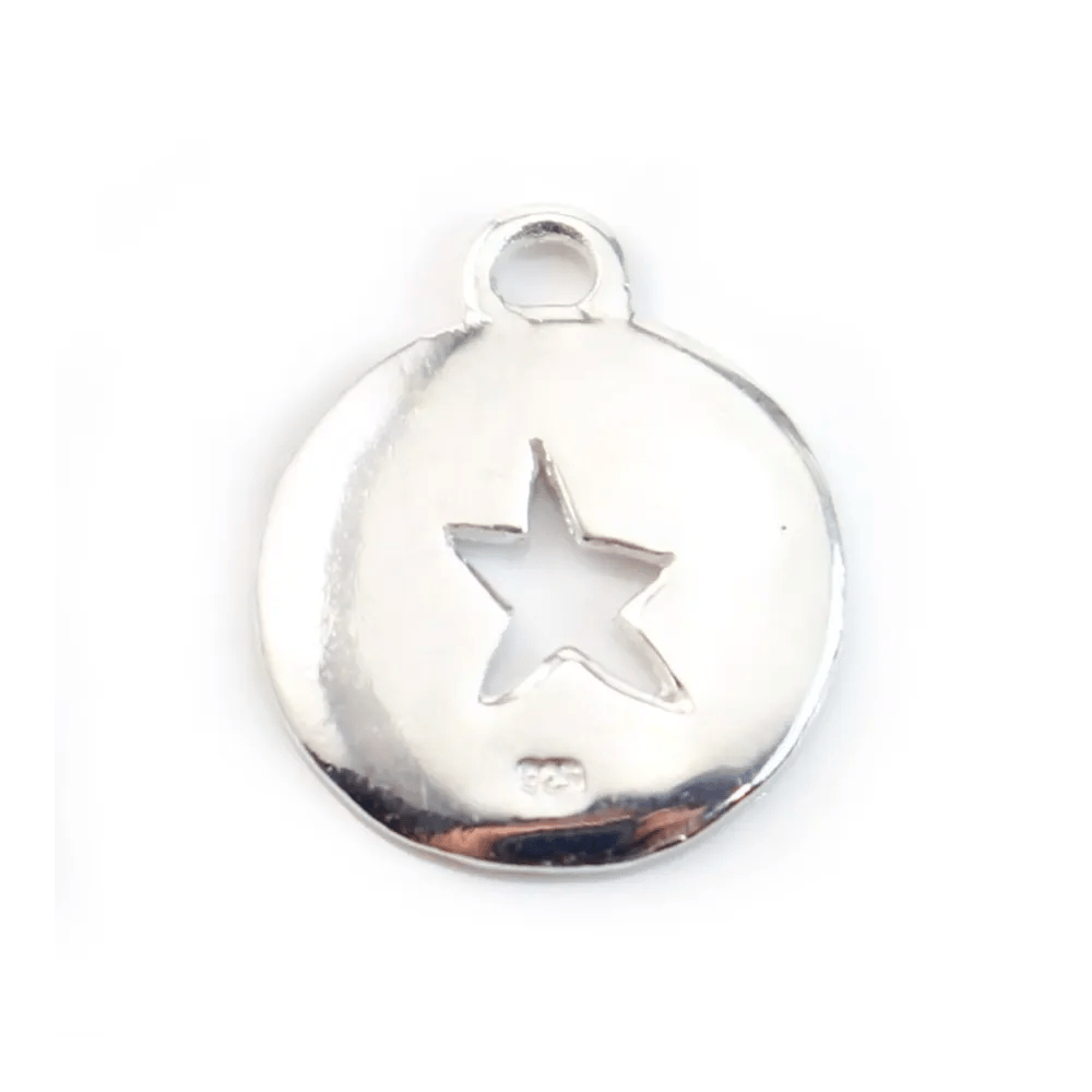 Breloque étoile découpée Argent 925 15 mm x1 pc