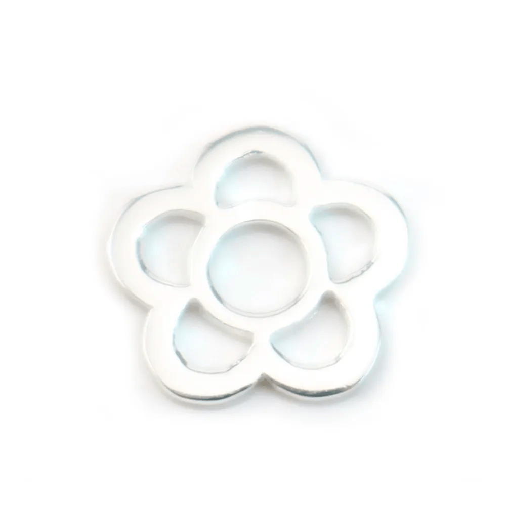 Intercalaire fleur  Argent  925 9mm x 2pcs