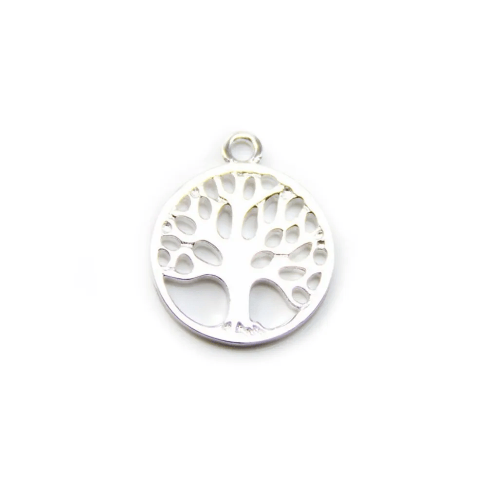 Arbre en argent  925 ,13.7x16.7mm x 1pc