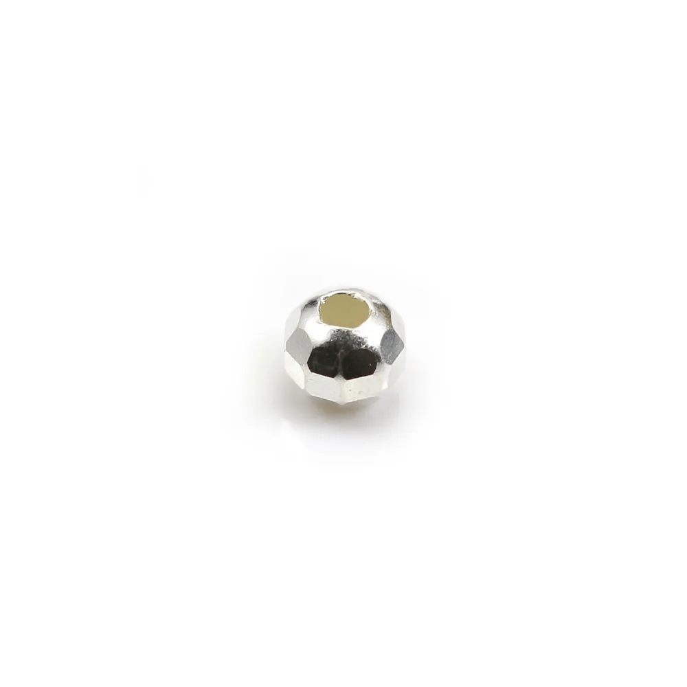 Argent 925 Boule Ronde facette 6mm x 6pcs
