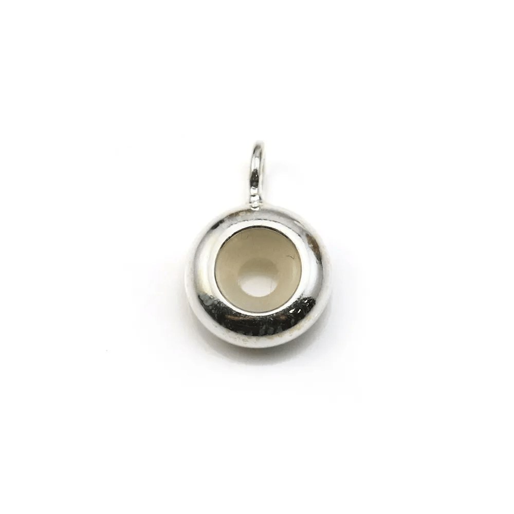 Stopper pour chaine, en argent 925, de forme ronde, mesurant 8mm x 1pc