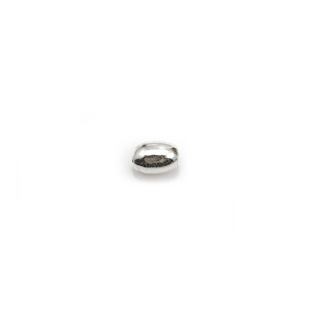 Argent 925 Anneaux Rond Plat diamenté 5.5mm  x 4 pcs