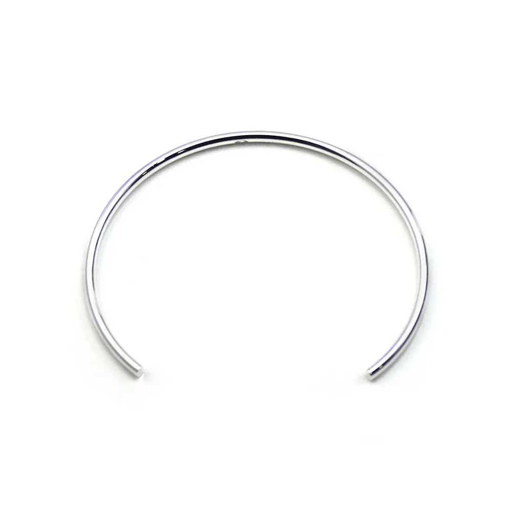 Bracelet jonc flexible 56mm en argent 925 x 1pc