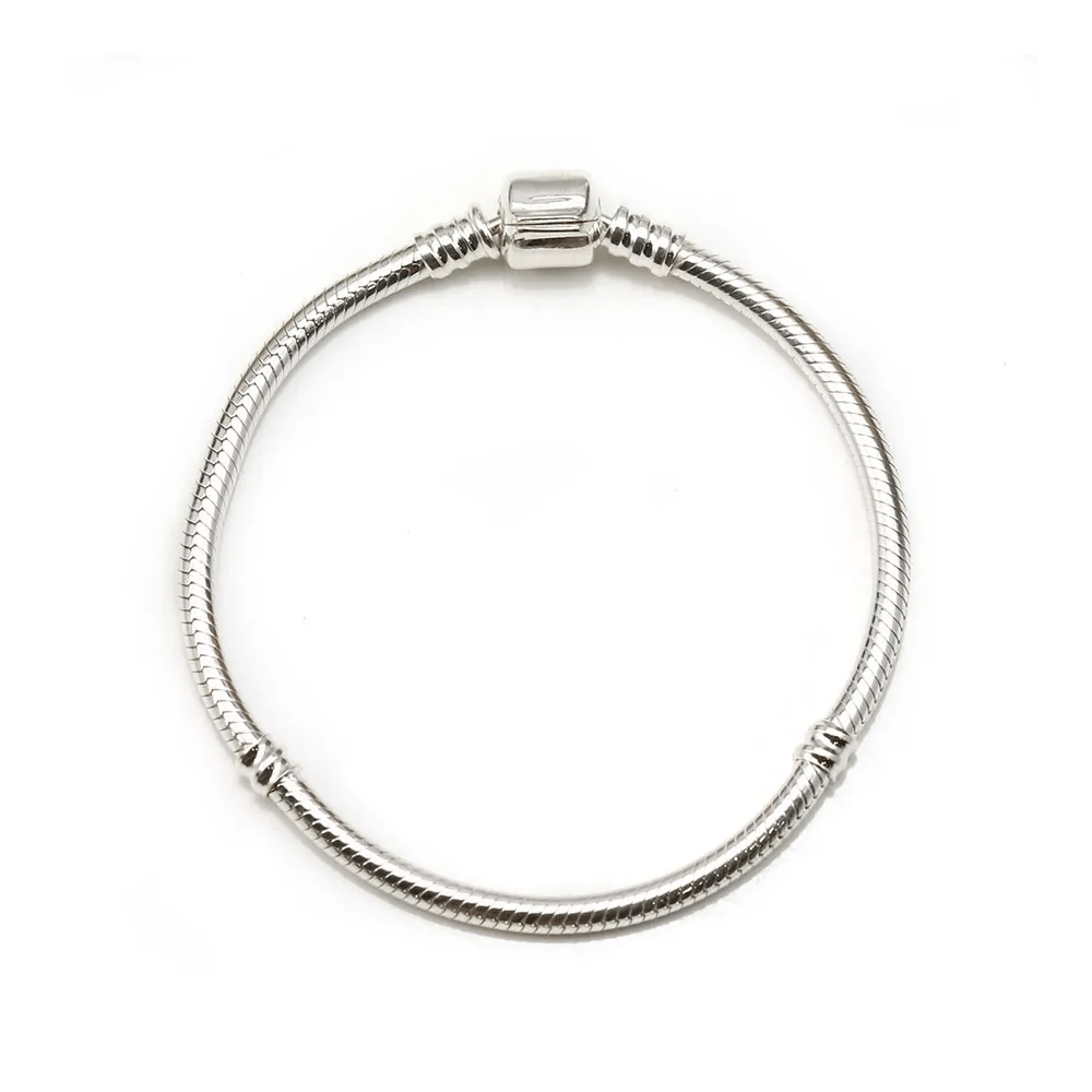 Bracelet en argent 925, maille serpentine, épaisseur de fil 3mm x 1pc