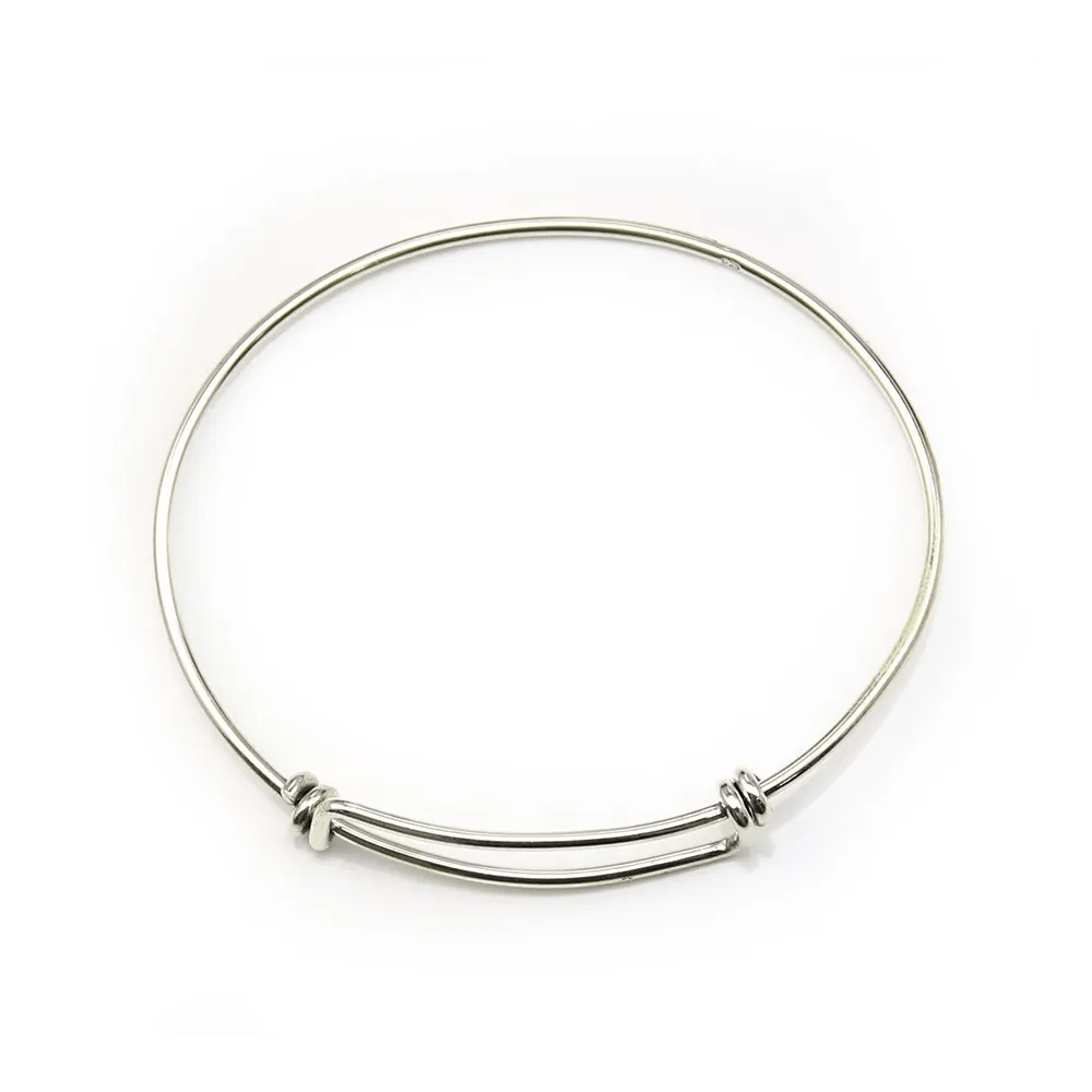 Argent 925 bracelet réglable 60mm x 1pc